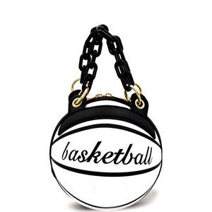 Classic Multicolo Graffiti Print Round Ball Shape Unique Clutch Top Handle Sat